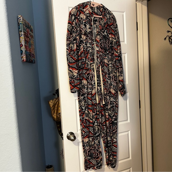 FP MOVEMENT Free People Printed Off to the Races Onesie Jumpsuit Size Small - Picture 3 of 15